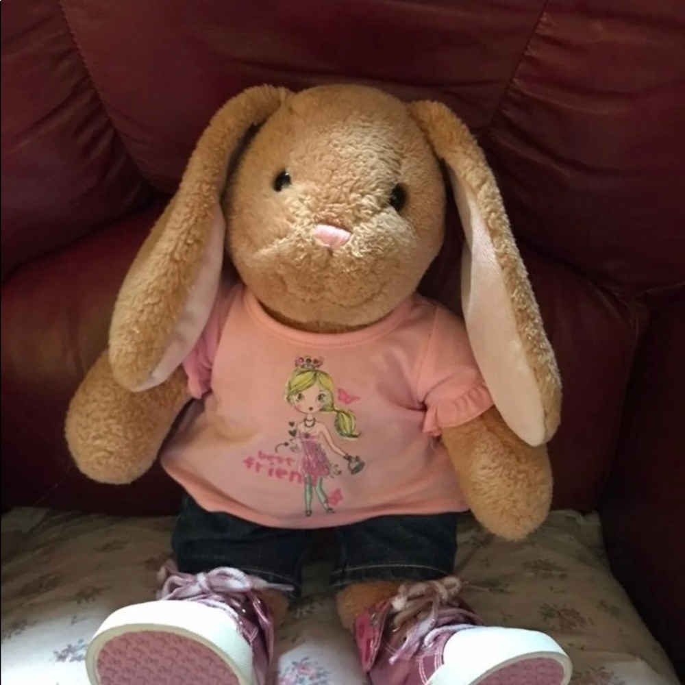 BAB rabbit with an extra outfit